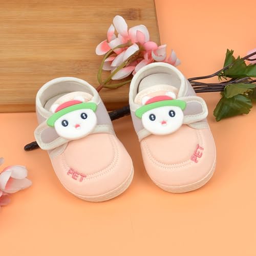 Image of Kids Baby Boys Girls Steps Soft Socks Shoes, Snowman Cartoon