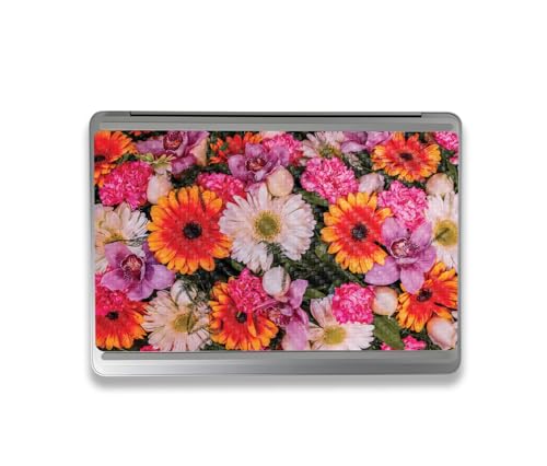 Image of MightySkins Carbon Fiber Skin Compatible with Microsoft Surface Laptop Studio 2 (2023) Full Wrap Kit - Watered Flowers | Protective, Durable Textured Carbon Fiber Finish | Made in The USA