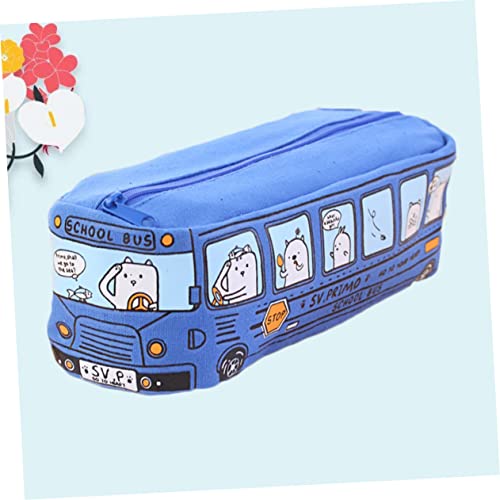 Tofficu Estojo De Lápis Zíper Bolsas Para Canetas Coreia Do Sul Pequenos Animais Azuis Bolsas Para C