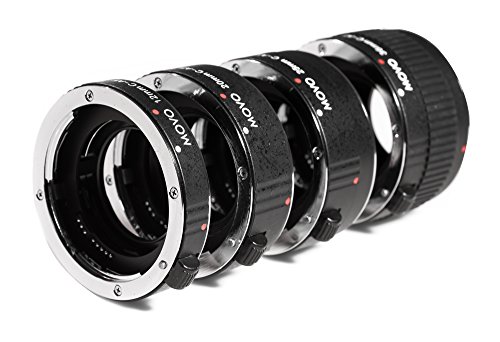 Movo Mt-C93 4-Piece Af Chrome Macro Extension Tube Set For Canon Eos Dslr Camera With 12Mm, 20Mm, 25Mm, & 36Mm Tubes #TOP2
