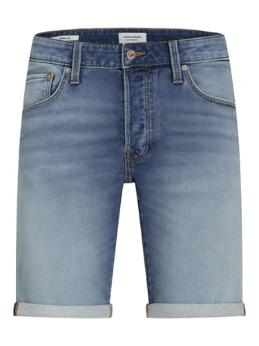JACK & JONES Herren Jeans-Shorts, Farbe:Blau, Größe:S – Ansicht 1