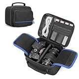 PGmoon Soft Carrying Case Compatible with Sony Alpha 7 II III IV Full-frame Camera, Extra Pockets for Charger, Cables, Cards and More, Case Only(Patent Design)