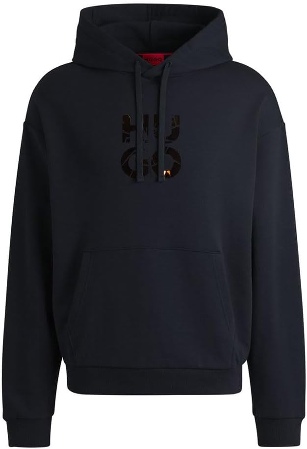 HUGO Men's Stack Logo Hooded Sweatshirt