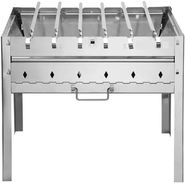 Miniatura 6 de Barbecue Charcoal Grill Charcoal Barbecues BBQ Grill Portable Foldable Large Barbecue Rack Carbon Charcoal Outdoor Barbecue Grill Portable Charcoal