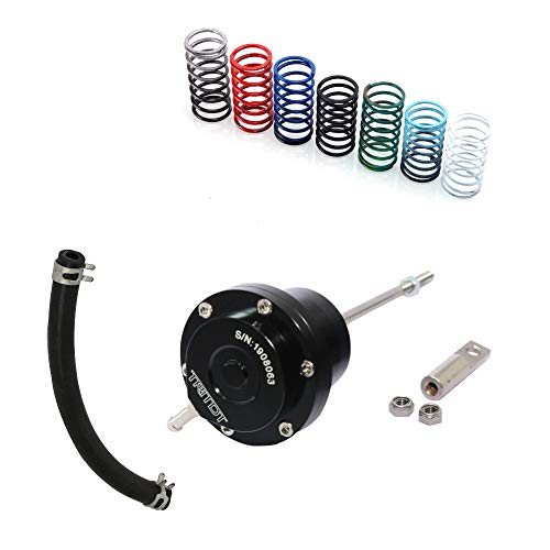 Actuador wastegate de aluminio billet con brazo ajustable y kit de 8 muelles para turbo HX35W