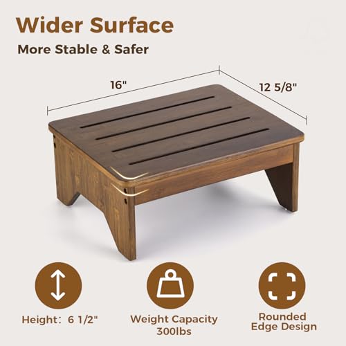 Strongtek BAM-81O Bamboo Step Stool For Adults thumb #3