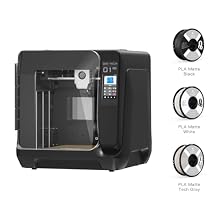 QIDI Q1 Pro 3D Printer Bundle with 3kg of QIDI PLA Matte Rapido Filament, Including Black, White and Tech Gray