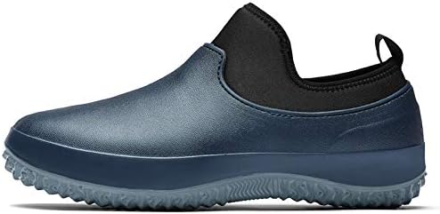 Nutteri Garden Shoes Men's Waterproof Gardening Rain Boots Unisex Outdoor Footwear for Camping Lawn Care and Yard Work (blue, numeric_9_point_5)