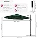 TecTake 800684 - Parasol Excéntrico de Jardín, Mástil de Aluminio con Manivela,...