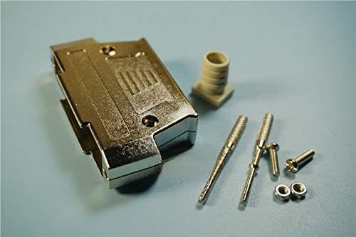 Gimax 20Pcs D-SUB Connector Hood 37 Position for Wire Solder 37 Pin 2 Rows D-sub Connector Metal Shell Housing Industrial Level