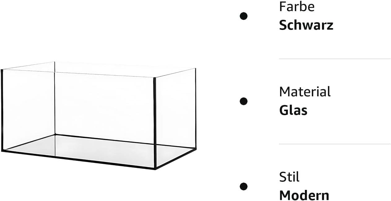 Pondlife Aquarium Becken Glasbecken Terrarium Glasaquarium Schildkröten Süßwasser u. Salzwasser (60-30-30)