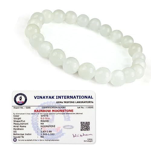 Image of Certified Natural Crystal Stone 8 mm Round Beads Bracelet for Men & Women | Reiki Charged Gemstone Bracelet | Multiple Stone Variants Available