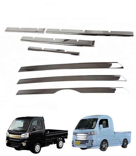 �yEarth Car�z ��p �t�����g�O�������o���p�[�J�o�[&�㕔�O�����A���_�[���b�v�K�[�j�b�V�� �X�e�����X�� ���h�~ FOR HIJET TRUCK S500P S510P 2014�N9��-2021�N �O���� �O���J�X�^���p�[�c �J�X�^���p�[�c �ȒP��