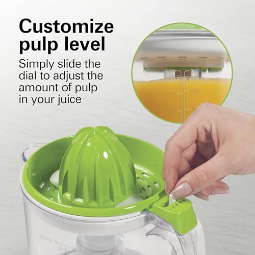 Hamilton Beach Electric Citrus Juicer with Dual Cones & 34 oz. Pitcher — view 4