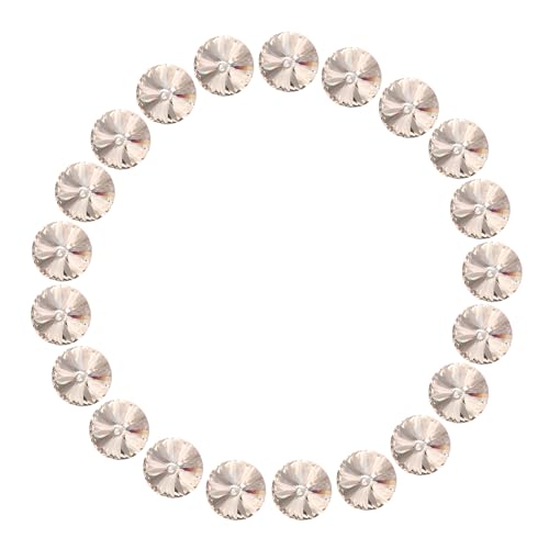 Diamantes de imitación de cristal verde de 12 mm con corte facetado para alta costura 20 piezas 2
