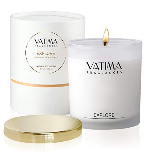 Cinnamon Clove and Orange Candles for Her, Scented Candles - Natural Aromatherapy Mothers