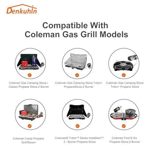 Denkuhin Gas Stove Pressure Regulator 5430 Fit for Coleman Propane Stove Grills and Fold N Go Stove, Not Suitable for Coleman Roadtrip LXE Grills - image 4