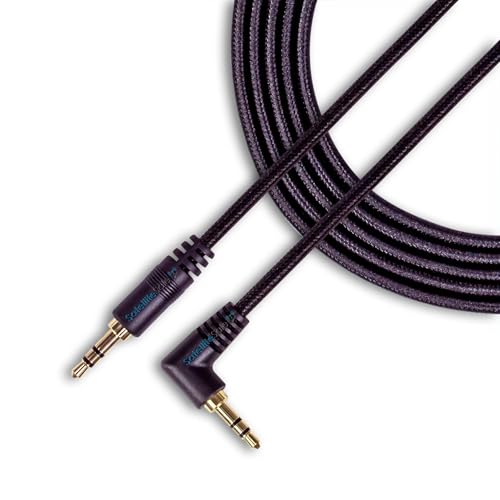 Cable auxiliar universal de 3.5mm macho a macho 15 pies miniatura 1