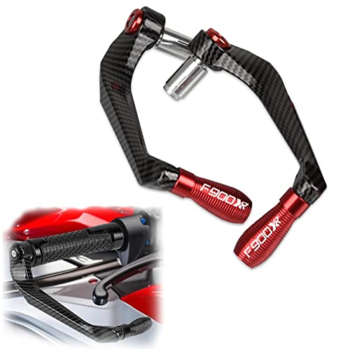 Protège-mains moto en aluminium et carbone rouge pour BMW F900XR 2020-2023