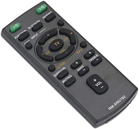 VINABTY RM-ANU192 Soundbar Remote Control - Replace Remote RM-ANU192 for Sony HT-CT60BT HTCT60BT HT-CT60 HTCT60 SA-CT60BT SACT60BT SA-CT60 SACT60 SS-WCT60 SSWCT60 Sound Bar Audio Systems