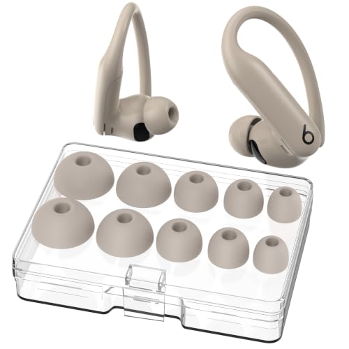 AhaStyle Beats Powerbeats Pro 2 (2025) �p�C���[�`�b�v�i���[�{�b�N�X�t���j[�[�d�P�[�X�Ɏ��[�\] XS/S/M/L/XL 5�T�C�Y�Z�b�g �V���R���������p�C���[�`�b�v�iBeats Powerbeats Pro 2 �I