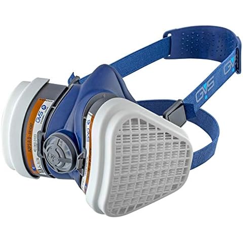 GVS SPR495 Elipse Mask with A2P3 Filters for Organic Gases and Vapours until 5000 ppm and Dust, S/M Cover
