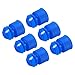 Tool parts 100Pcs Polyethylene Test Tube Cap - 16mm Diameter Flange Type Plug - Blue