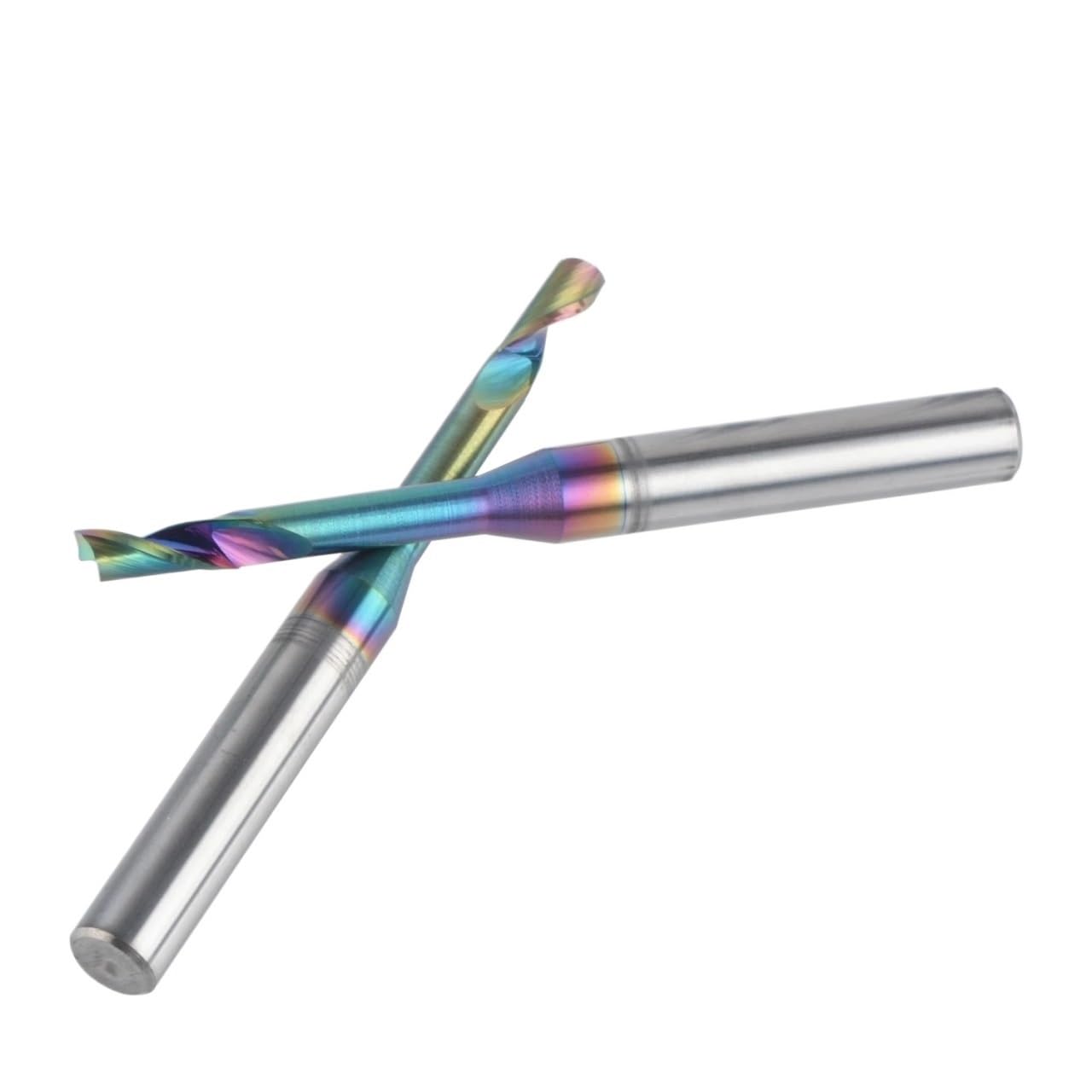 1 szt. Frez walcowo-czołowy powlekany 3, 4, 5, 6, 8 mm, jednoostrzowy, do cięcia CNC drzwi aluminiowych i okien(D6.0-L16(45)-100)