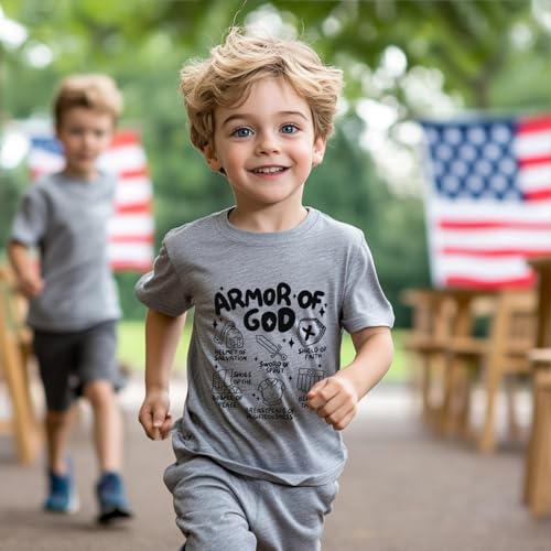 Image of Kids Christian Shirt Toddler Created with a Purpose Shirt Boys Girls Bible Verse Religious Clothes 2-7 Years
