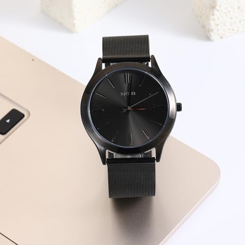 Image of BUREI Men's Wrist Watch, Analog Stainless Steel Dress Waterproof Quartz Watch for Men with Japanese Movement,Refined Gifts for Men, Boyfriend, Husband, Dad