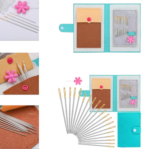 Stainless Steel Yarn Knitting Needle Sewing Needle Hand Crafting Knitting Weaving Stringing Needle For Crochet Projects