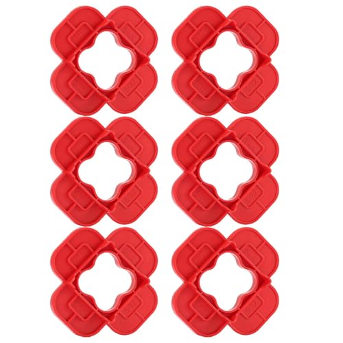 Deck Spacers - 6-Piece Set with 4 Thickness Sizes for Accurate Board Alignment On Basement, Garage, Balcony, Lawn, and Backyard Projects | Decking Board Spacers | Hardwood Decking Tool