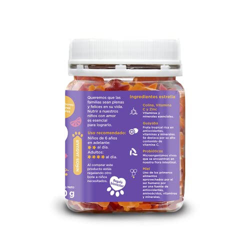 Vitamínicos, multivitamin gummies para niños Marca Flor de Jaguar (2)