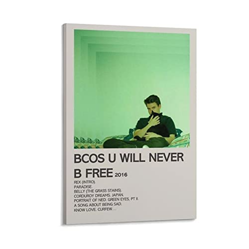 Toile Rex Orange County Bcos U Will Never B Free 60x90 cm pour décoration salon