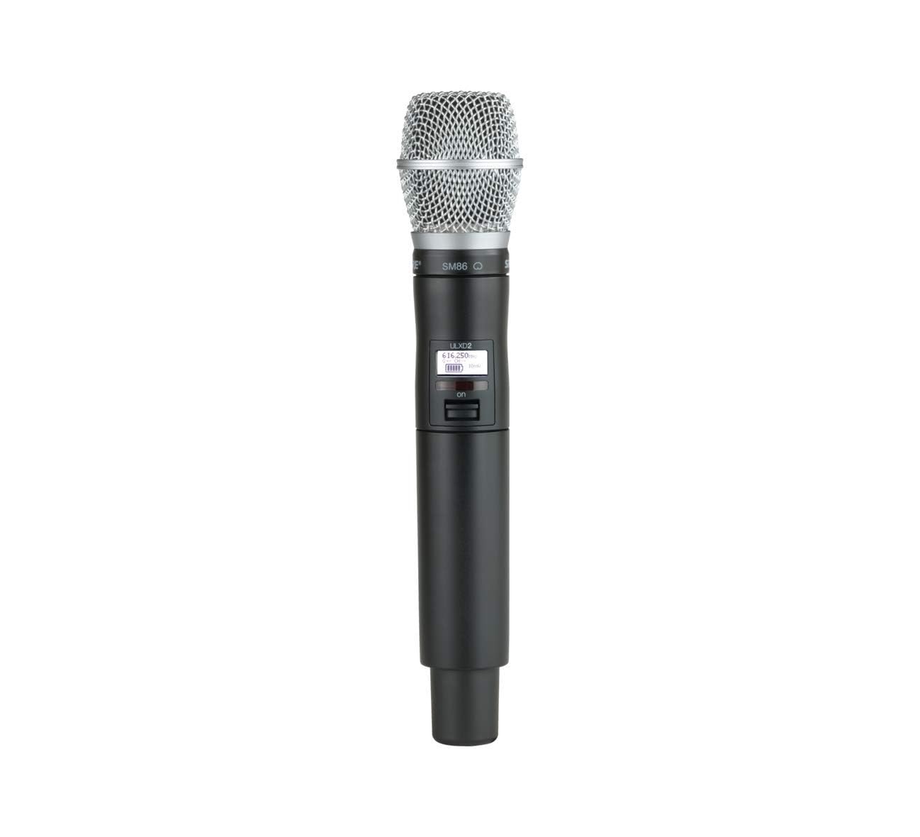 プロ仕様UHFワイヤレスマイクシステム Wireless Microphone Amazon.com: Shure ULXD2/SM86 Handheld Transmitter with SM86 Vocal