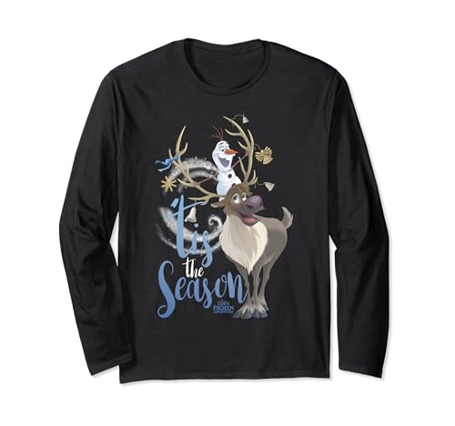 Disney Frozen Olaf Sven Tis The Season Weihnachten Langarmshirt