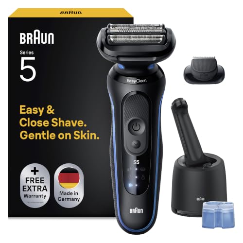 Braun Rasoir Electrique Homme Series 5 52-B7200CC, Bleu