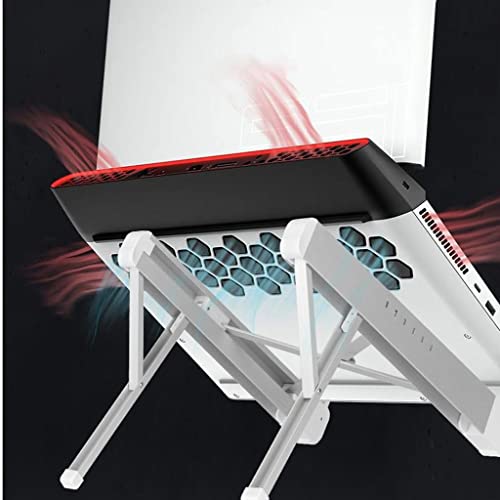 Soporte para computadora portátil de escritorio con base elevada de aluminio silver 5