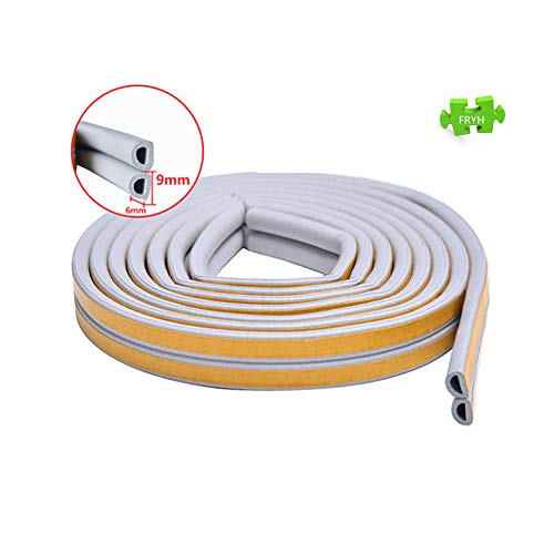 Window Windproof Strip D-type Self-adhesive Door And Window Windshield Foam Seal Strip Sound Insulation, 9mm X 6mm X 20 Meters, Suitable For Gaps 3.5-5.5mm,C