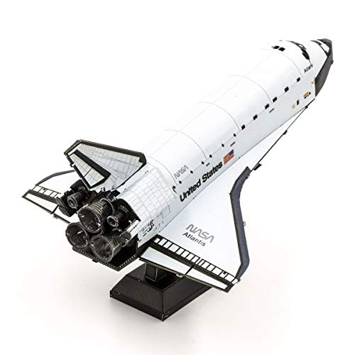 Fascinations Metal Earth Space Shuttle Atlantis Color Version 3D Metal Model Kit - Image 3