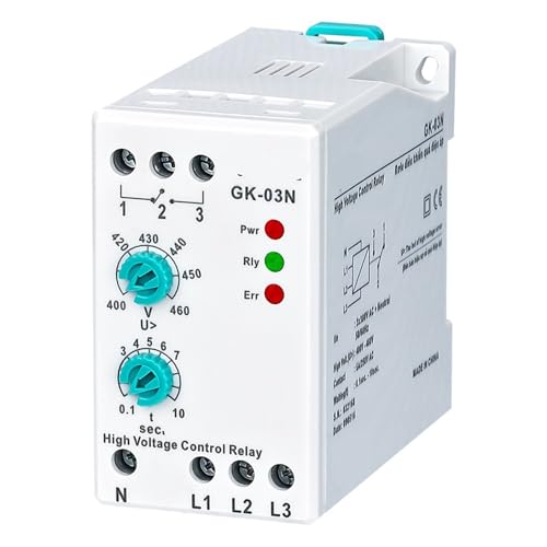 Relais de protection triphasé GK-03N pour armoire électrique d'atelier