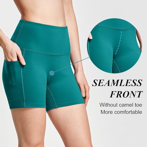 Image of baleaf Women's 8 inch / 5 inch / 3 inch Biker Shorts High Waist Yoga Workout Gym Running Volleyball Spandex Shorts with Pockets