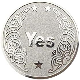 JUNWEIKI Challenge Coin Durable YES NO Coin Metal Decision Coin for Collection Commemorate Decision