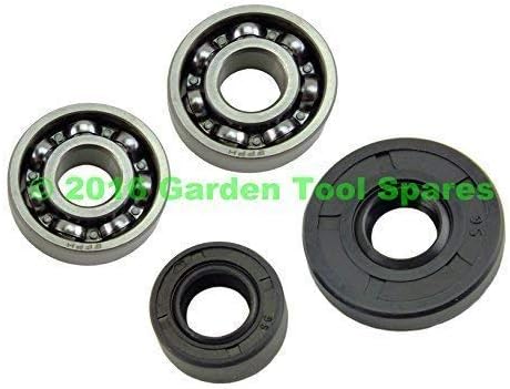 NEW CRANKSHAFT BEARING & OIL SEAL TO FIT CHINESE CHAINSAW 3800 38CC ZENOAH KOMATSU G3800 SUMO SML348CHN SANLI CS37 TRUESHOPPING 37.2 WOODFIELD 38CC B&Q FPCSP38 SOVEREIGN 37.2 DRAPER 3840