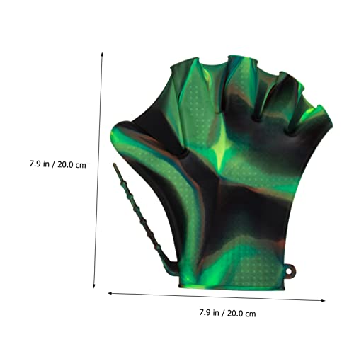 NOLITOY 2 Pares Luvas De Natação Luvas De Silicone Luvas Para Homens Glives Masculinos Nadadeiras Pa