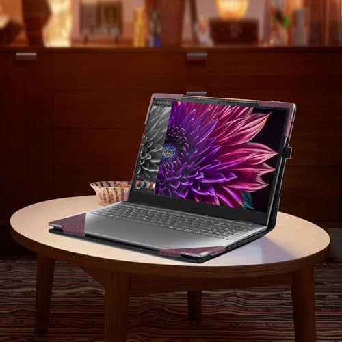 Funda para Lenovo Yoga Pro 9i 16" PU Cuero Roja miniatura 3