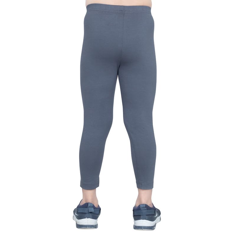 Image of ONE SKY Girls Ankle Length Leggings, Breathable Kids Wear, Versatile Tights for Girls, Stretchable, Easy to Care Slacks, Comfort Girls Leggings
