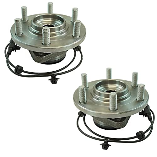 Image of TRQ Front Driver and Passenger Side Wheel Bearing & Hub Assembly Set 2 Piece for 2011-2013 Infiniti QX56 2014-2021 QX80 2017-2022 Nissan Armada