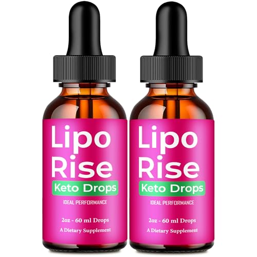 Lipo Rise Drops Official LipoRise Supplement Droppers - Maximum Strength All Natural Keto Liquid Drops Advanced Formula Sustain Active Lifestyle & Fitness Goals Lipo Rise Droppers Reviews (2 Pack)
