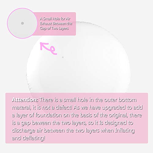 Glintoper Winter Snow Tube for Sledding, 49 Inch Inflatable Unicorn Snow Sled for Kids and Adults, Heavy Duty Snow Tubes with Strong Handles, Wear-Resistant Material & Thickening Freeze-Proof